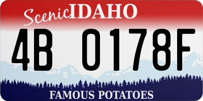 ID license plate 4B0178F