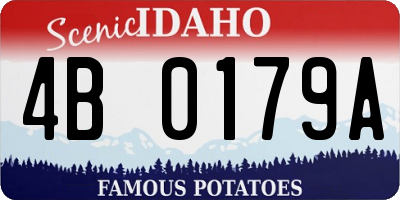 ID license plate 4B0179A