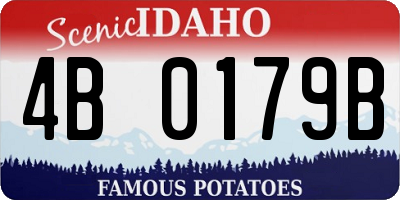 ID license plate 4B0179B