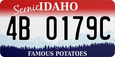 ID license plate 4B0179C