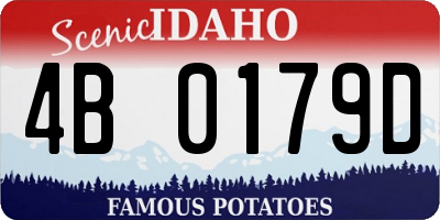 ID license plate 4B0179D