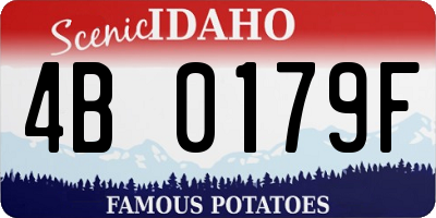 ID license plate 4B0179F