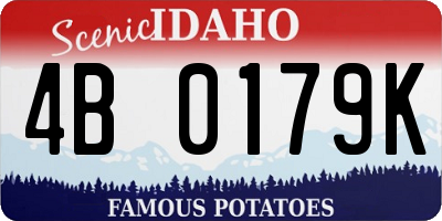 ID license plate 4B0179K