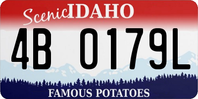 ID license plate 4B0179L