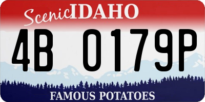 ID license plate 4B0179P