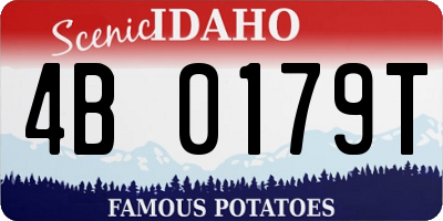 ID license plate 4B0179T