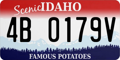 ID license plate 4B0179V