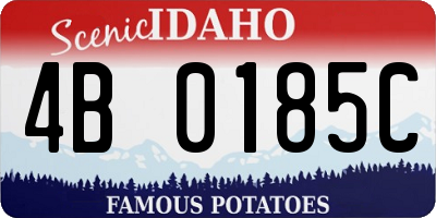 ID license plate 4B0185C