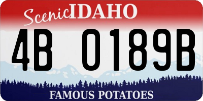 ID license plate 4B0189B