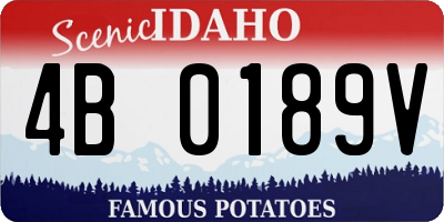 ID license plate 4B0189V