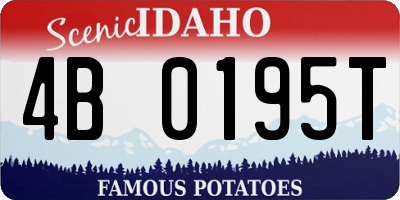 ID license plate 4B0195T