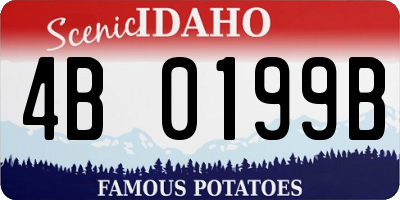 ID license plate 4B0199B