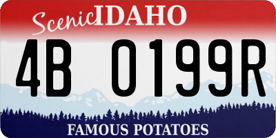 ID license plate 4B0199R