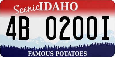 ID license plate 4B0200I
