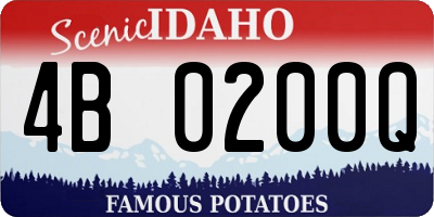 ID license plate 4B0200Q