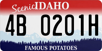 ID license plate 4B0201H
