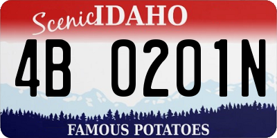 ID license plate 4B0201N