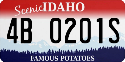 ID license plate 4B0201S