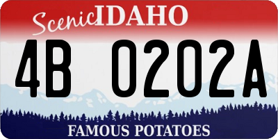 ID license plate 4B0202A