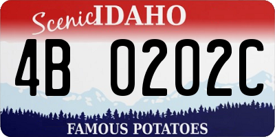 ID license plate 4B0202C