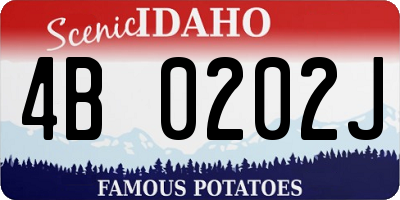 ID license plate 4B0202J