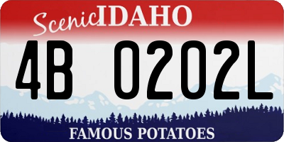 ID license plate 4B0202L