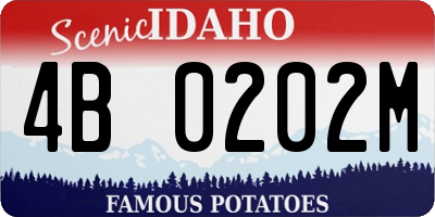 ID license plate 4B0202M
