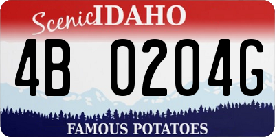 ID license plate 4B0204G