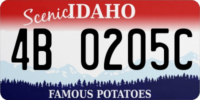 ID license plate 4B0205C