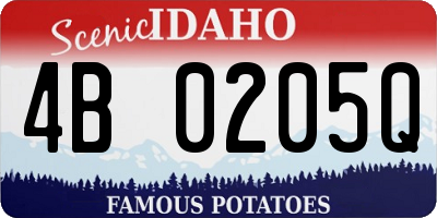 ID license plate 4B0205Q