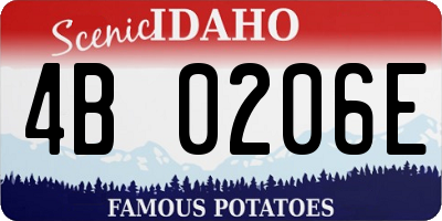 ID license plate 4B0206E