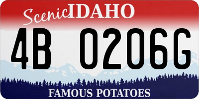 ID license plate 4B0206G