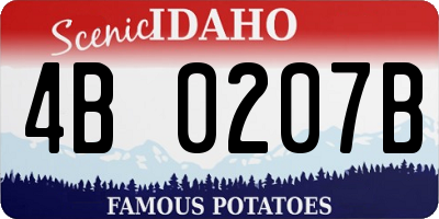ID license plate 4B0207B