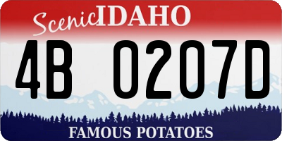 ID license plate 4B0207D