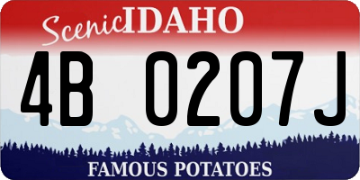 ID license plate 4B0207J