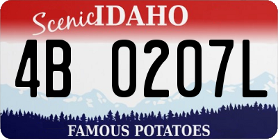 ID license plate 4B0207L