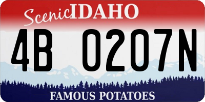 ID license plate 4B0207N