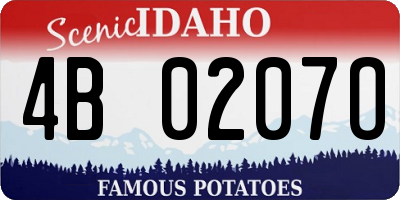 ID license plate 4B0207O