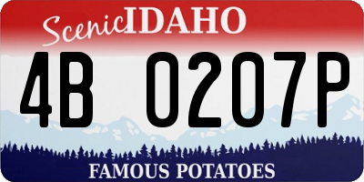 ID license plate 4B0207P