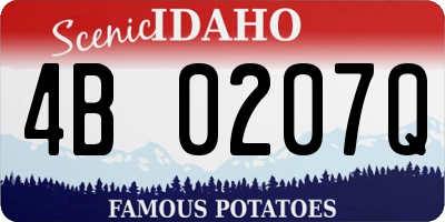 ID license plate 4B0207Q