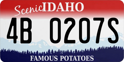 ID license plate 4B0207S