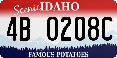 ID license plate 4B0208C