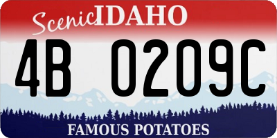 ID license plate 4B0209C