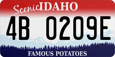 ID license plate 4B0209E