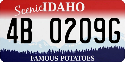 ID license plate 4B0209G