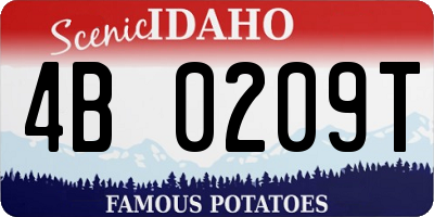 ID license plate 4B0209T