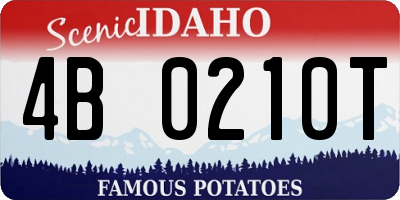 ID license plate 4B0210T