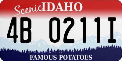 ID license plate 4B0211I