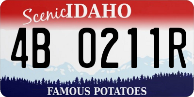 ID license plate 4B0211R