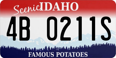 ID license plate 4B0211S
